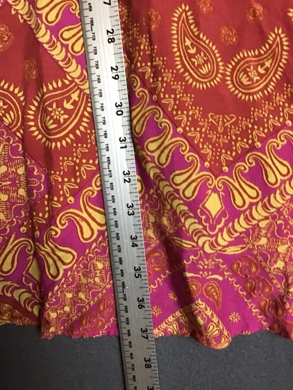 FREE PEOPLE Intimately S Beaux Mock Neck Slip Dress Pink  Pink Mini Paisley S P